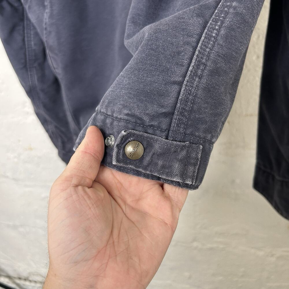 Vintage Carhartt Blanket-Lined Detroit Jacket “Petrol Blue” J204 PTB - Picture 12 of 15